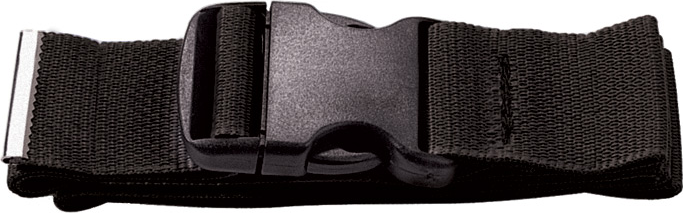 NYLON GAIT BELT WITH PLASTIC BUCKLE-BLACK
