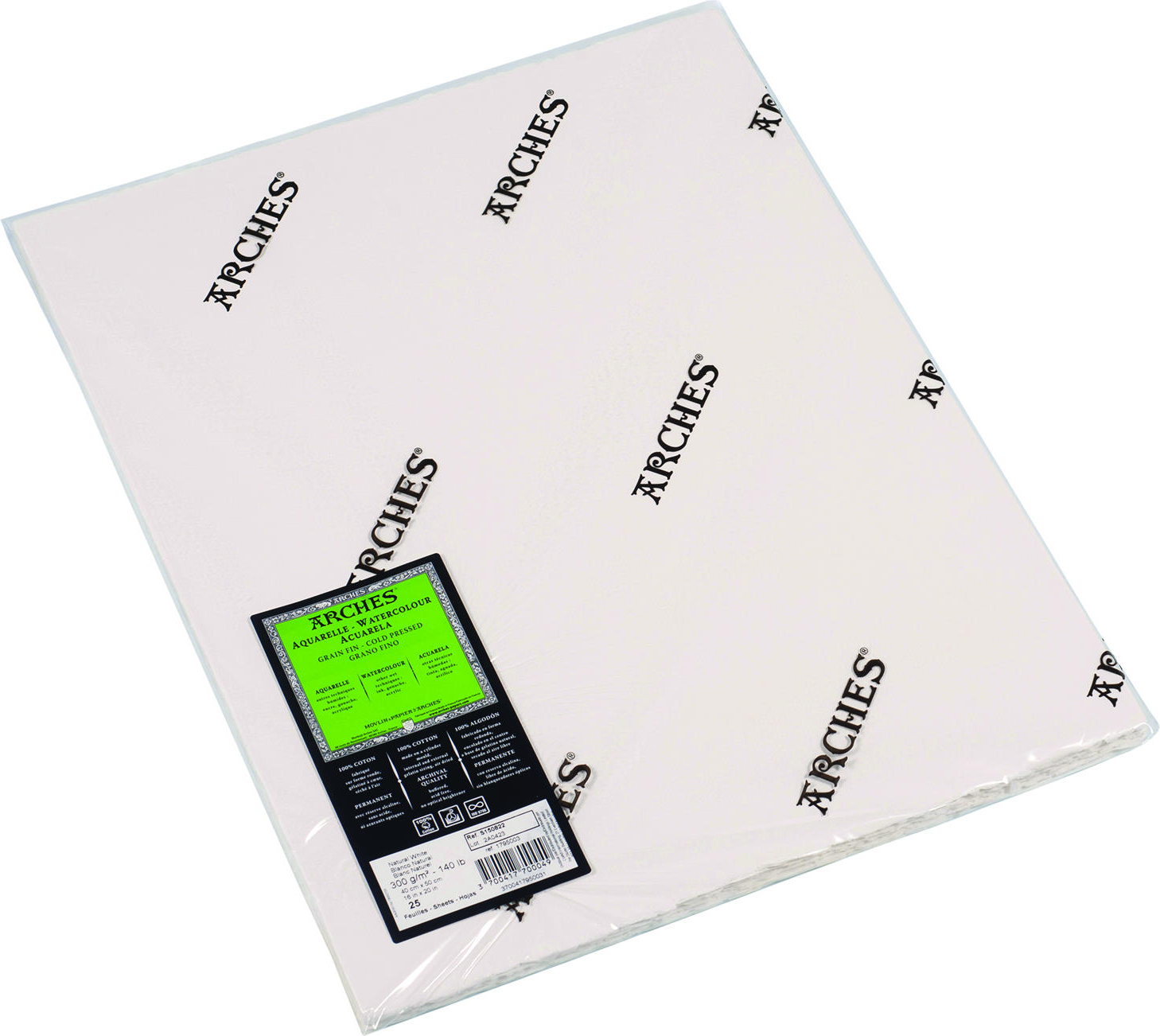 ARCHES BRT WHT 140CP 22X30