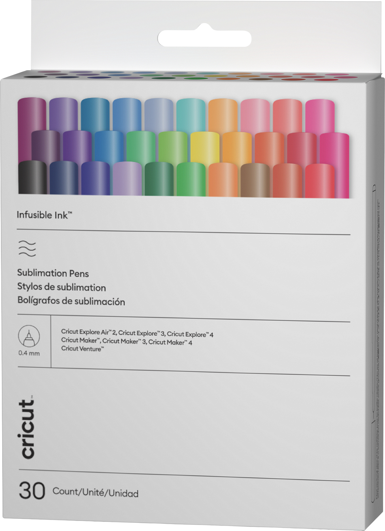 Cricut Infusible Ink Pen Set 0.4, 5.87x1.46x4.84in, Multi - ONLINE ONLY