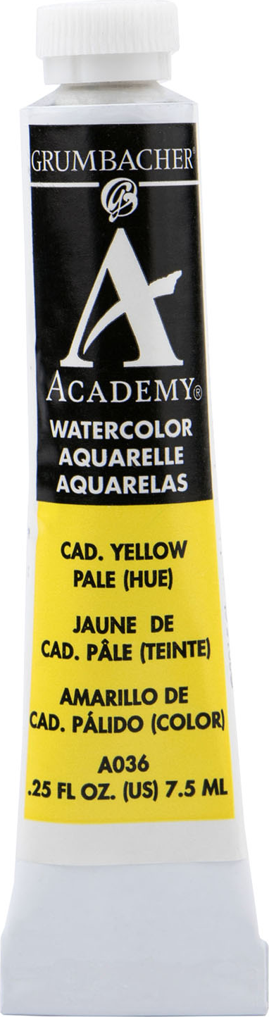 ACADEMY WATERCOLOR CADMIUM YELLOW PALE 7.5ML