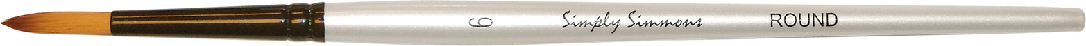 SIMPLY SIMMMONS BRUSH ROUND 6 SHORT HANDLE
