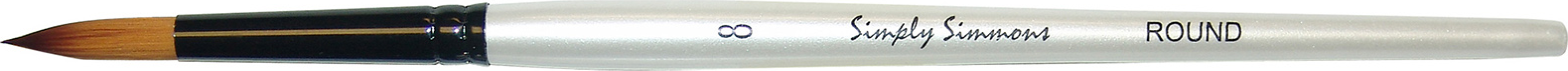 SIMPLY SIMMMONS BRUSH ROUND 8 SHORT HANDLE