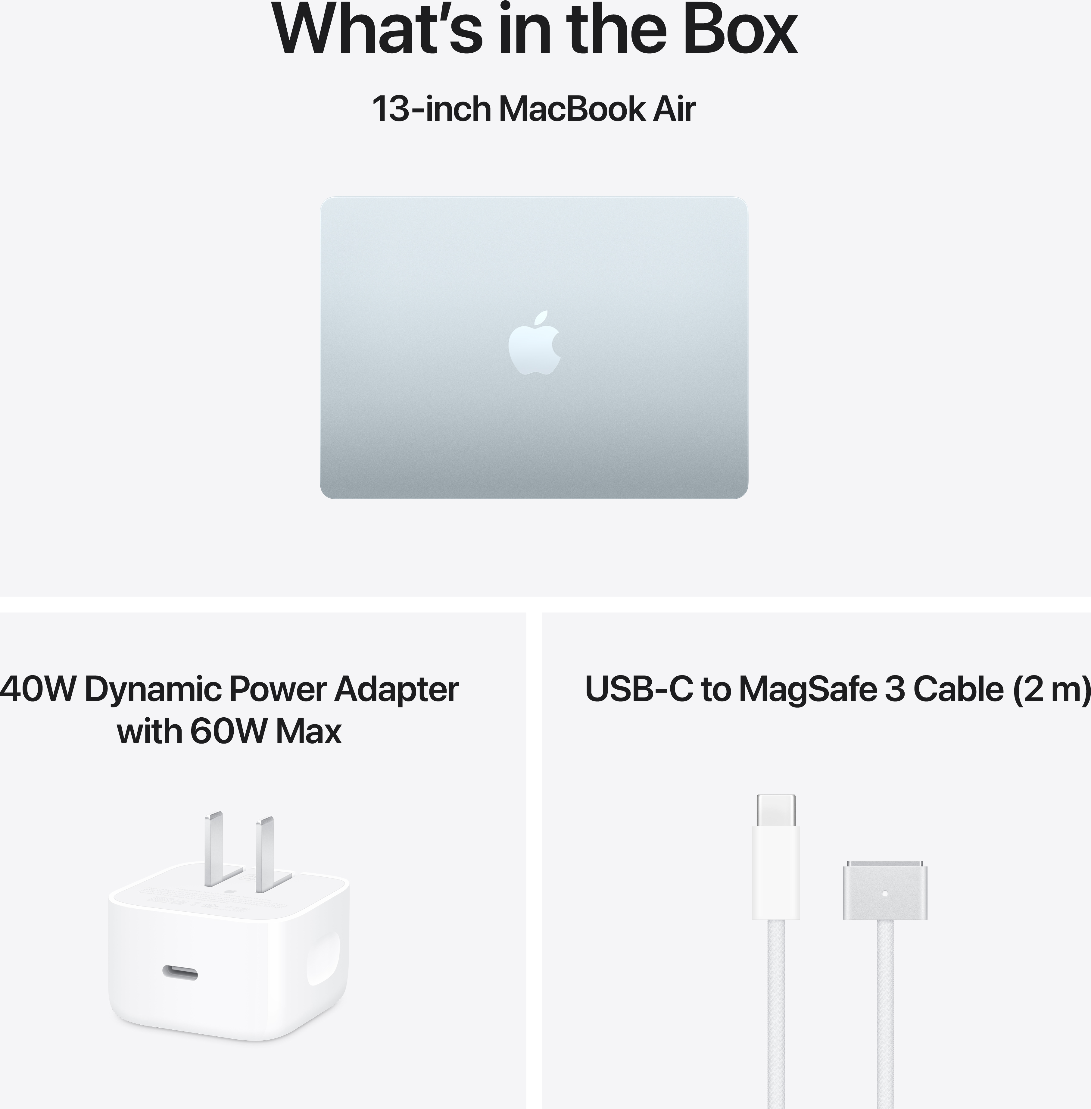 Apple 15-inch MacBook Air: Apple M5 chip with 10‑core CPU and 10‑core GPU, 16GB, 1TB SSD - Sky Blue